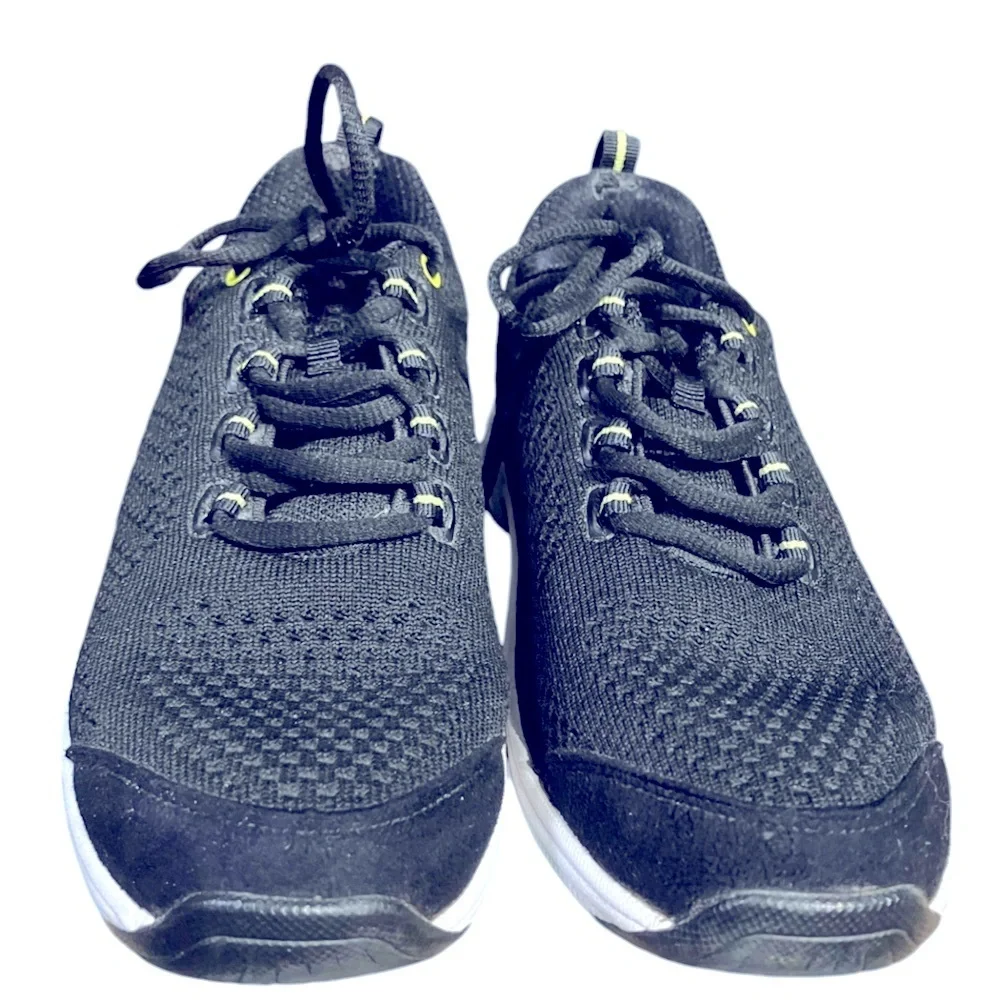 Bio Fit Sneakers Size 7.5 W Black Yellow